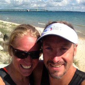 Rebecca and Tony in Mackinaw City, MI